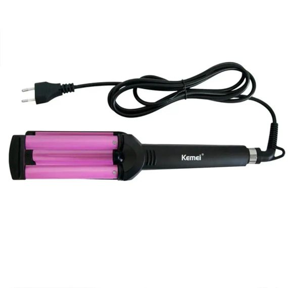 Потрійна плойка для волосся KEMEI KM 2022 | Зображення 2
