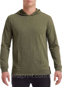 Худі Anvil Light Terry Зеленый Меланж 2XL