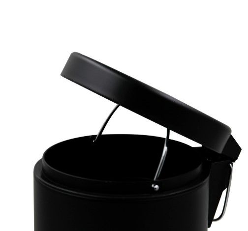 Відро для сміття кругле Zerix Solo-TC0105 Black 5 л чорне (ZX5898) | Зображення 4