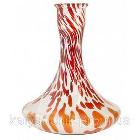 Колба для кальяна Sky Craft красно-белая точка