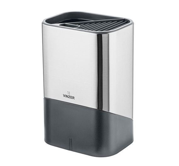 Подставка для ножей и кухонных принадлежностей Vinzer Graphite Collection VZ-50340 15х11.7х22.7 см | Зображення 1