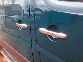 Накладки на ручки (4 шт, нерж) Carmos - Турецька сталь для Mercedes Sprinter 2006-2018 рр