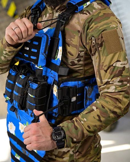 Плитоноска 4 быстрых сброса с напашником NETFLIX SIR  ПП4636 | Зображення 4