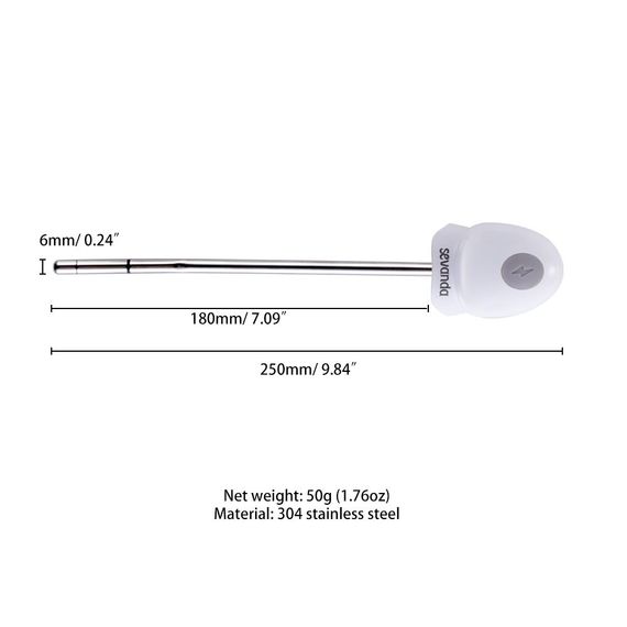 Уретральный зонд LOCKINK SEVANDA Vibrating & E-stim Metal Urethral Sounding - White | Зображення 9
