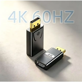 Адаптер DisplayPort HDMI 4K 60Hz чорний