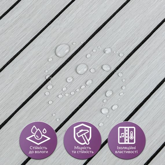 Покрытие виниловое самоклеющееся 3D рейки 600х600х2,8мм SW-00003243 | Зображення 3