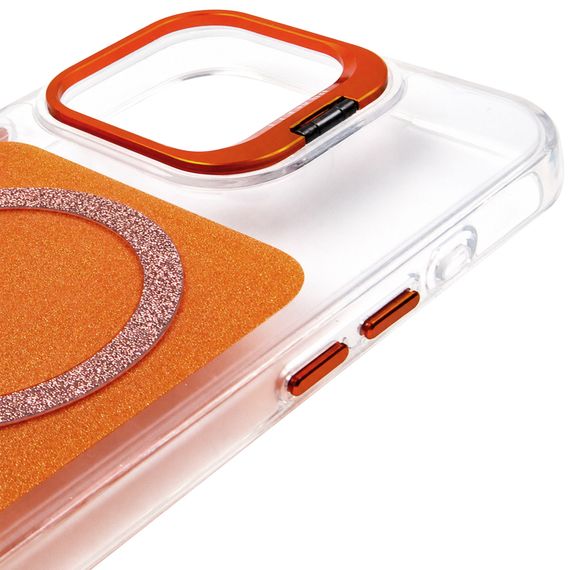 Чохол TPU+PC Jewel Sparkle with Magnetic Fit для Apple iPhone 15 (6.1") Orange Sparkle | Зображення 3