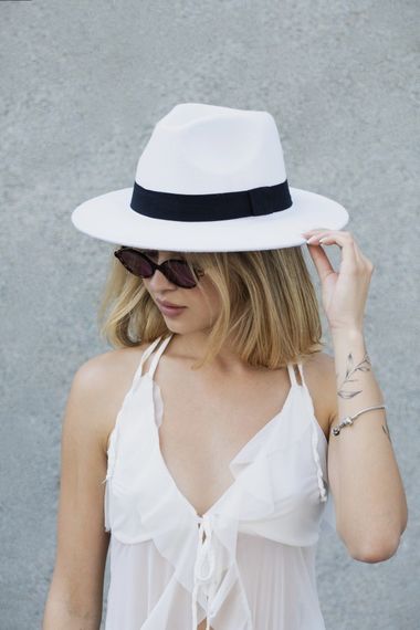 Капелюх Without Fedora з стрічкою White | Зображення 3