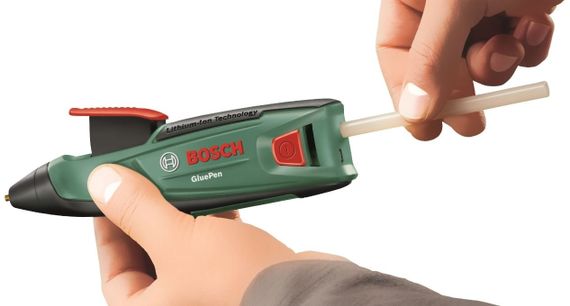 Пистолет клеевой Bosch GluePen аккумуляторный, 3.6 В*1.5 Ач, O стержня 7 мм, 0.14 кг (0.603.2A2.020) | Зображення 2
