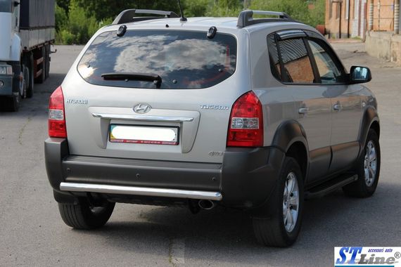 Задня дуга AK002 (нерж.) для Hyundai Tucson JM 2004-2024 рр | Зображення 1