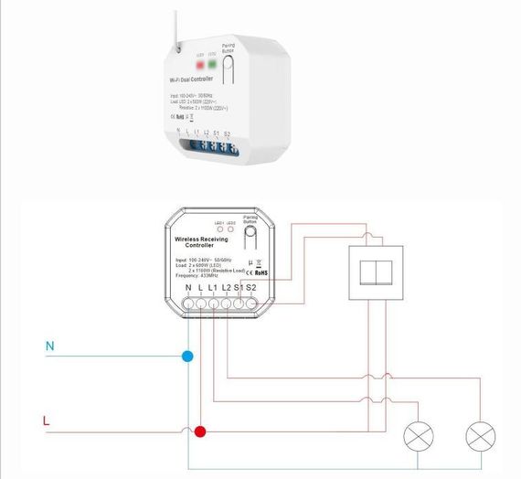432721 Модуль управління Tervix Pro Line RF 433 MHz receiver (on/off) | Зображення 2