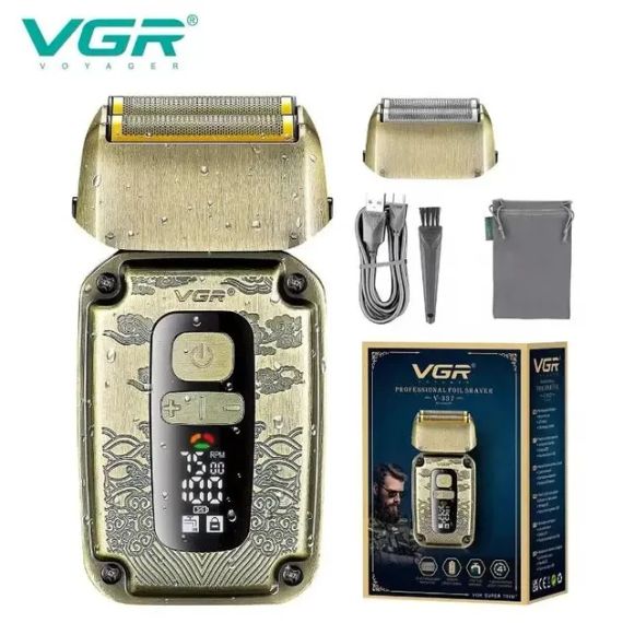 Електробритва для чоловіків VGR V-337 акумуляторна 5W Gold | Зображення 1