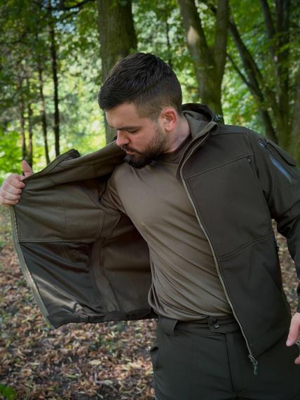 Костюм олива Softshell Куртка + штани | Зображення 5