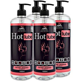 Интим-смазка согревающая (блок 4шт) Fresh Heaven Hot Lube 1000ml (Home версия)