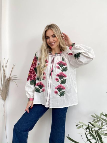 Вишиванка блуза жіноча  " Квітка"