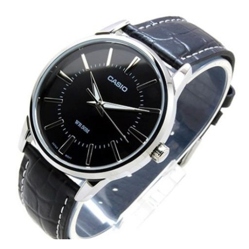 Мужские часы водонепроницаемые с кожаным ремешком оригинал Япония Casio Collection MTP-1303PL-1AVEF | Зображення 1