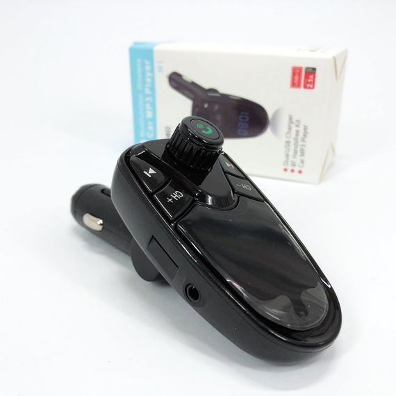 Fm трансмітери фм модулятори блютуз, Зарядка адаптер прикурювач автомобіль телефон NU-63 | Зображення 2