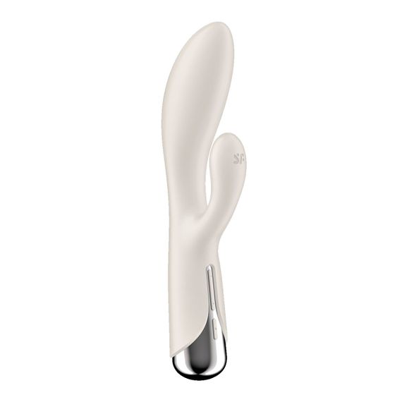 Вібратор-кролик з ротацією Satisfyer Spinning Rabbit 1 Beige, 3 мотори | Зображення 4