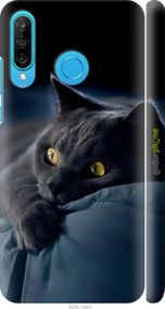 Чохол на Huawei P30 Lite Димчастий кіт "825m-1651-2448"
