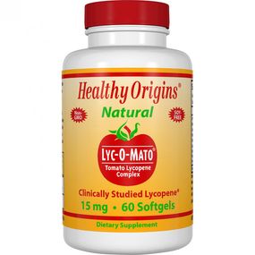 Лікопін Healthy Origins Lyc-O-Mato Tomato Lycopene 15 mg 60 Softgels