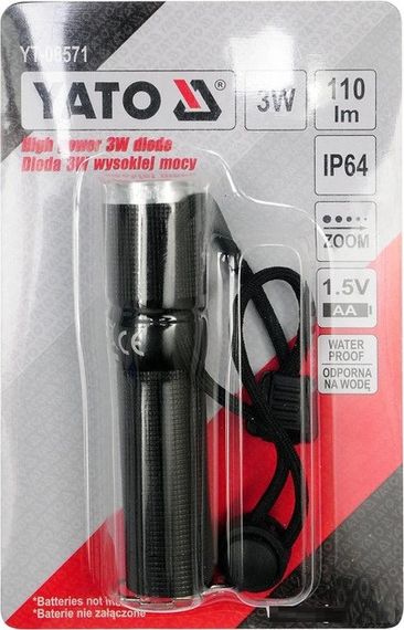Ліхтар YATO Польща діод CREE XP-E водонепроникний 3Вт 3 режими YT-08571 | Зображення 5