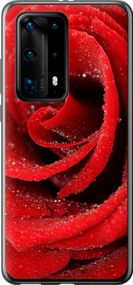 Чехол на Huawei P40 Pro Plus Красная роза "529u-1917-17620"