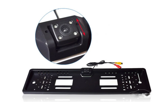 Камера заднего вида в рамке номерного знака 16 LED HD CCD Night Vision R314 | Зображення 4