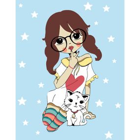 Картина по номерам Rosa Start My Little Kitty 35 х 45 см (4823098514268) - Топ Продаж!