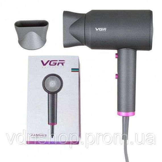 Портативний фен для сушіння VGR V-400 2000 Вт, Фен для волосся з дифузором об'ємної укладки TD-21 | Зображення 8