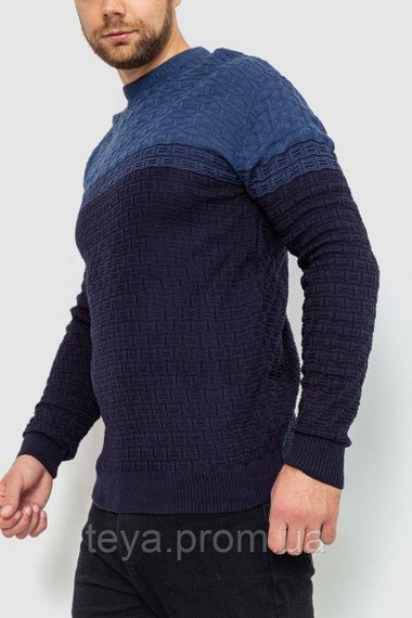 Светр чоловічий, колір темно-синій, розміри M, L, XL, L, XXL FA_008226 | Зображення 2
