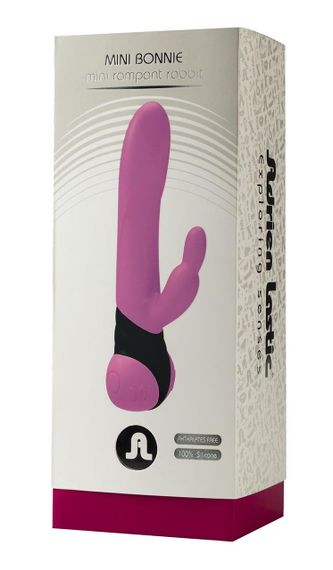 Вібратор з обертанням стовбура Adrien Lastic Mini Bonnie з петелькою для пальчика Sex Aura | Зображення 1