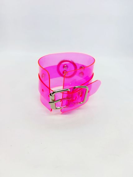 Наручники DS Fetish Handcuffs transparent pink | Зображення 1