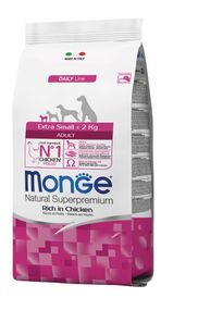 Корм Monge Dog Extrasmall Adult Pollo с курицей для взрослых собак миниатюрных пород 3 кг