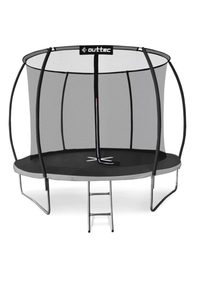 Батут Outtec Premium 12ft (374см) чорно-сірий з внутрішньою сіткою