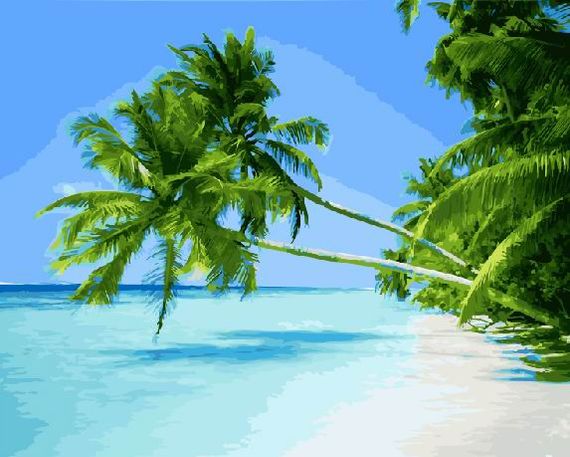 Пальмы на берегу океана