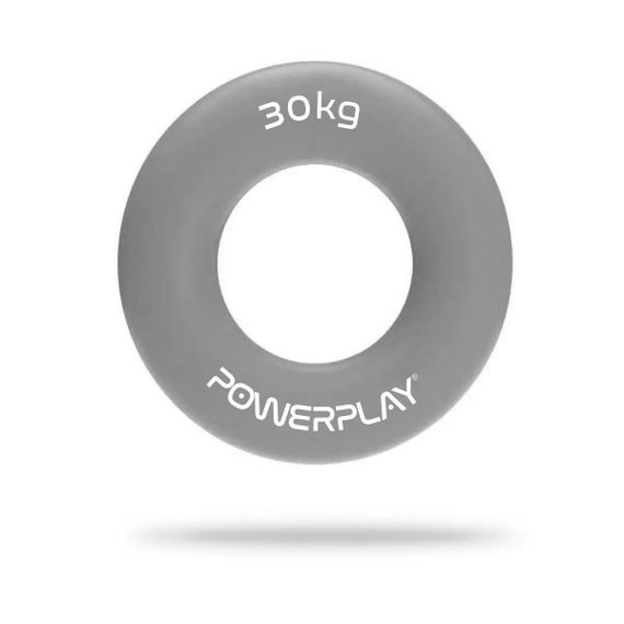 Еспандер кистьовий силіконовий PowerPlay PP-4324 Hand Grip Ring X-Hard 30 кг (Сірий)