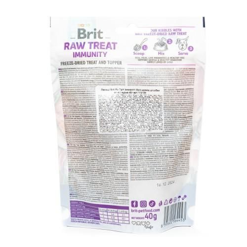 Ласощі для собак Brit Raw Treat freeze-dried Immunity для імунітету, ягнятина та курка, 40 г | Зображення 2