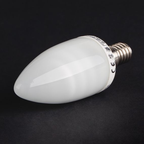 Лампа энергосберегающая 11W/840 E14 NW C37 220V