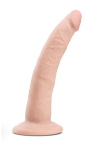 Фаллоимитато реалистичный Blush Dr. Skin самосмазывающийся, на присоске, бежевый sexstyle