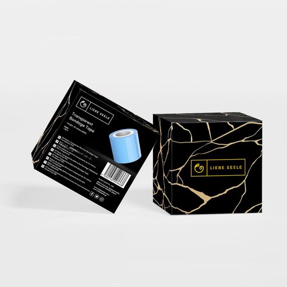 Скотч для бондажу Liebe Seele Bondage Tape Blue 25 м sexstyle | Зображення 2