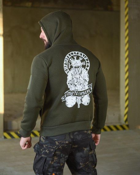 Худі CELEO на флісі руні білий ВТ3896 | Зображення 4