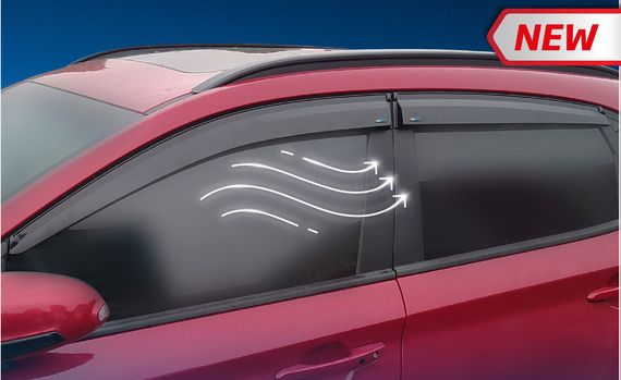 Ветровики (4 шт, Sunplex Sport) для Hyundai Kona