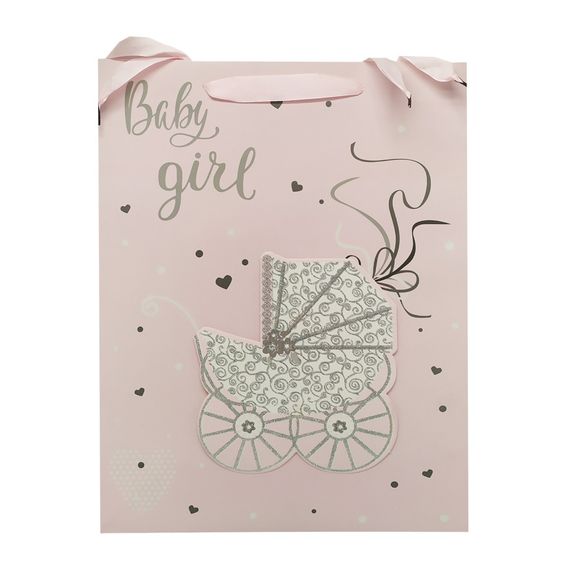 Подарочный пакет 2369L, 40 х 30 х 0,1 Розовый