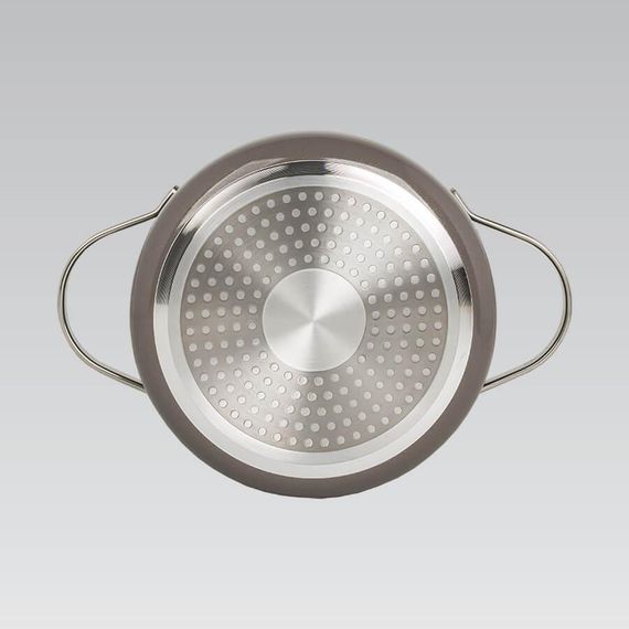 Каструля Maestro Shallow MR-4009-28S, 3.9 л, 28 см, алюмінієва з кришкою та антипригарним покриттям | Зображення 3