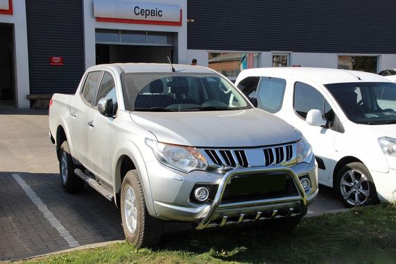 Кенгурятник WT003 (нерж) для Mitsubishi L200 2015-2024 гг | Зображення 2
