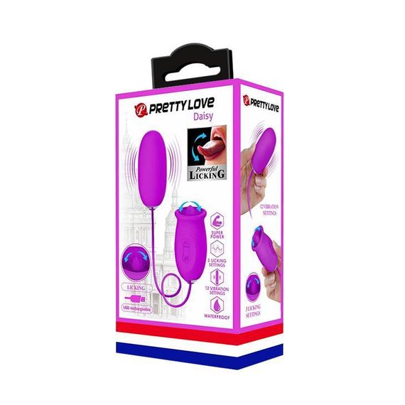 Віброяйце PRETTY LOVE DAISY EGG Purple sexstyle | Зображення 4