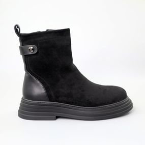 Черевики жіночі хутро 590715 Чорні 36 37 38 39
