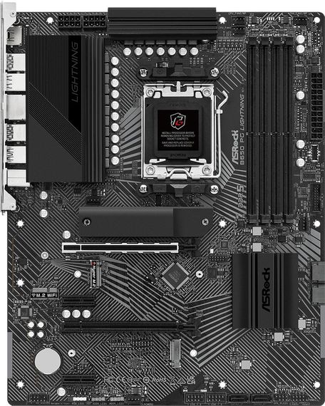 ASRock B650 PG LIGHTNING (AM5/B650, 4*DDR5, 2xPCIex16, HDMI, 4xSATA, 3xM.2, 2.5GLan, 7.1ch, ATX)
