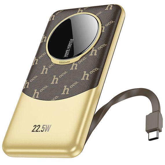 Портативний ЗП Power Bank Hoco Q29 Nobility 22.5W+PD20W + Type-C 10000 mAh Brown
