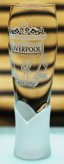 Крафтовий келих 440 мл Ліверпуль з гравіюванням  Скляний келих для фаната ФК Liverpool  Подарунок вболівальнику | Зображення 2